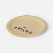 かわいい素敵&素敵なパーティー慈悲ハート ペーパープレート (アングル)