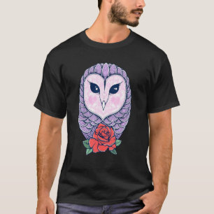 かわいい素晴らしフクロウ芸術的女性男性グラフ Tシャツ