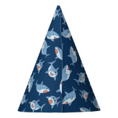 かわいい素晴らしホワイトシャーク海誕生会 パーティーハット (裏面)