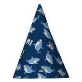 かわいい素晴らしホワイトシャーク海誕生会 パーティーハット (右)