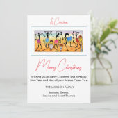 かわいい素晴らしメリークリスマスお祝い シーズンカード (スタンド正面)