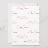 かわいい素晴らしメリークリスマスお祝い シーズンカード (裏面)