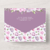 かわいい素朴かわいい小さな子猫の赤ちゃんシャワー オールインワン招待状 (裏面)