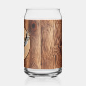 かわいい素朴なフクロウ愛好家の国 ガラス缶 (左)