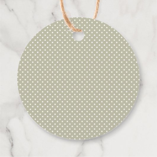 かわいい素朴なレモンバビシャワーメッセージカード フェイバータグ (裏面)