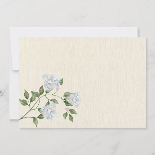 かわいい素朴なヴィンテージファームのフローラ赤ちゃんシャワー 招待状 (裏面)