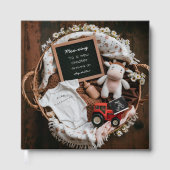 かわいい素朴カウファームベビー写真帳 ゲストブック (正面)