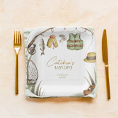 かわいい素朴キャッチンのベビーラブベビーベビーシャワー ペーパープレート