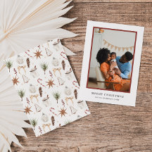 かわいい素朴クリスマスパターン写真