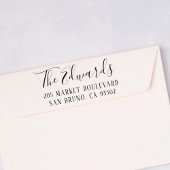 かわいい素朴スクリプトファミリー名&差出人住所 セルフインキングスタンプ