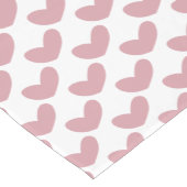 かわいい素朴バレンタインハートパターン ショートテーブルランナー (コーナー)