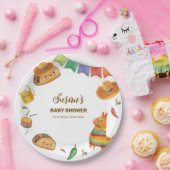 かわいい素朴フィエスタタコベイビーシャワー ペーパープレート (パーティー)