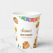 かわいい素朴フィエスタタコベイビーシャワー 紙コップ (裏面)