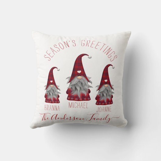 かわいい素朴プライドパーソナライズされたクリスマス格言 クッション (裏面)