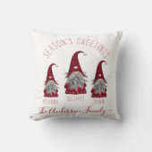 かわいい素朴プライドパーソナライズされたクリスマス格言 クッション (正面)