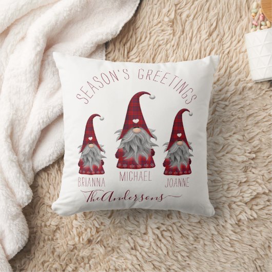 かわいい素朴プライドパーソナライズされたクリスマス格言 クッション (ブランケット)
