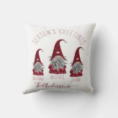 かわいい素朴プライドパーソナライズされたクリスマス格言 クッション (裏面)