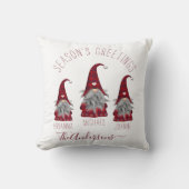 かわいい素朴プライドパーソナライズされたクリスマス格言 クッション (正面)