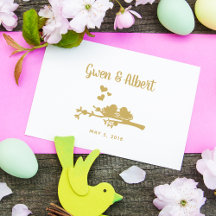 かわいい素朴国の結婚式の鳥カップルの巣