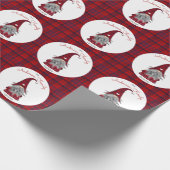 かわいい素朴家族の名前クリスマス格言 ラッピングペーパー (角)