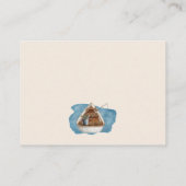 かわいい素朴小さな漁師おむつラッフルカード エンクロージャーカード (裏面)