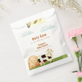 かわいい素朴水彩聖い牛農場の赤ちゃんシャワー フェイバーバッグ (封をした状態)