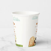 かわいい素朴水彩聖い牛農場の赤ちゃんシャワー 紙コップ (右)