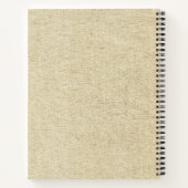 かわいい素朴犬の子犬の写真（名前つき） ノートブック (裏面)