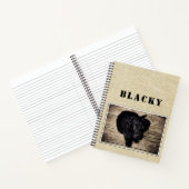 かわいい素朴犬の子犬の写真（名前つき） ノートブック (内部)
