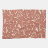 かわいい素朴秋秋の感謝祭の収穫 キッチンタオル (横)