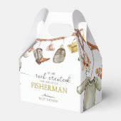かわいい素朴魚釣りベビーシャワー フェイバーボックス (正面サイド)