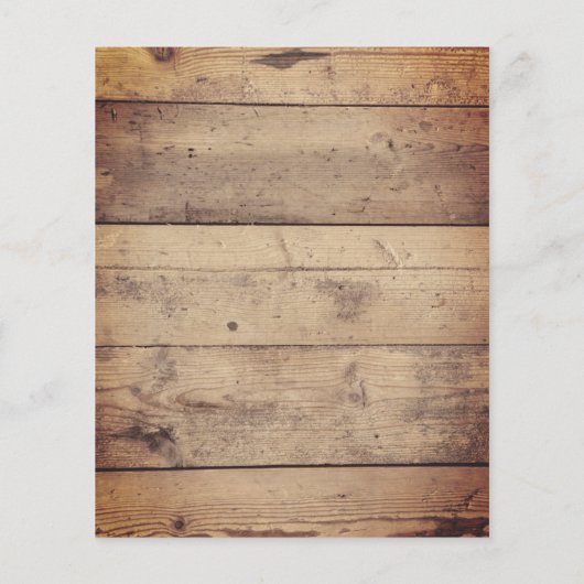 かわいい素朴鹿カップル赤ちゃんシャワー予算招待状 (裏面)