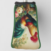 かわいい素朴/ヴィンテージのオンドリ ゴルフヘッドカバー (回転90)