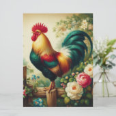 かわいい素朴/ヴィンテージのオンドリ シーズンカード (スタンド正面)