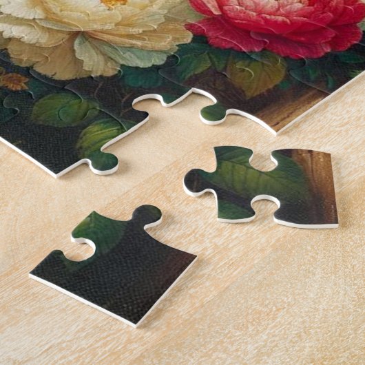 かわいい素朴/ヴィンテージのオンドリ ジグソーパズル (側面)