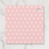 かわいい紫とピンクのユニコーン誕生日ありがとう フェイバータグ (裏面)