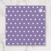 かわいい紫とピンクのユニコーン誕生日ありがとう フェイバータグ (裏面)