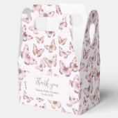 かわいい紫とピンクの蝶の赤ちゃんシャワー切り妻 フェイバーボックス (オープン)