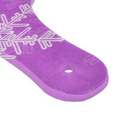 かわいい紫と白いクリスマスの雪 カッティングボード (角)