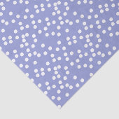 かわいい紫と白の紙吹雪/水玉模様 薄葉紙 (詳細)