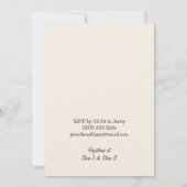 かわいい紫と緑の赤ちゃんシャワー招待状 招待状 (裏面)