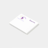 かわいい紫のタコの生活忙しは ポストイット (アングル)