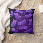 かわいい紫のネオンキットグループ クッション (ブランケット)