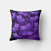 かわいい紫のネオンキットグループ クッション (裏面)