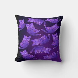 かわいい紫のネオンキットグループ クッション