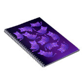 かわいい紫のネオンキットグループ ノートブック (右側)