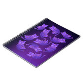 かわいい紫のネオンキットグループ ノートブック (左側)