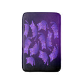 かわいい紫のネオンキットグループ バスマット (正面縦)