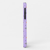 かわいい紫のハロウィンバット柄フォンケース Case-Mate iPhoneケース (裏面/左)