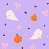 かわいい紫のハロウィーンの幽霊模様のスマホケース Case-Mate iPhoneケース